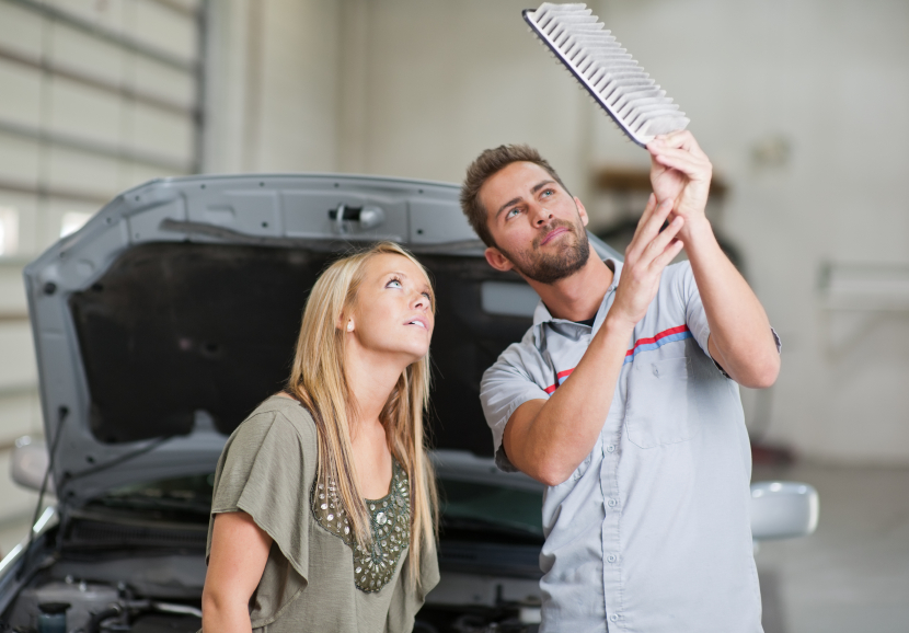 A dirty air filter increases fuel usage by 10%. 