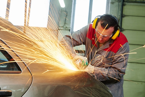 Shop foremen use the technical skills learned in auto body school