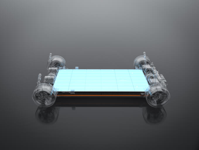 An EV battery pack designed by hybrid and electrical mechanic training grad