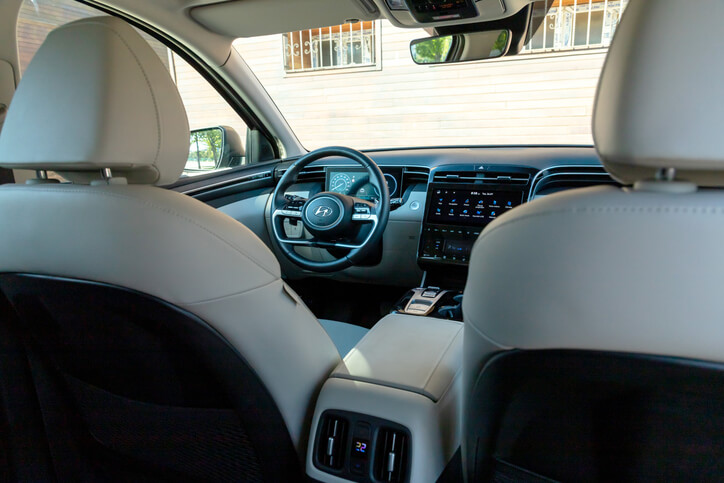 The interior of the 2025 Hyundai Tucson, to be explored in automotive school