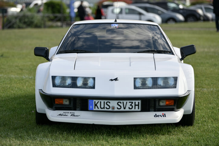 An Alpine car, explored in automotive school